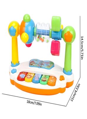 Imagen 2 del producto PIANO MUSICAL JUGUETE DIDÁCTICO GIRATORIO 27n6