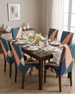 Imagen 1 del producto JUEGOS DE 6 FUNDAS PARA SILLAS CON DISEÑO ELASTICO M14