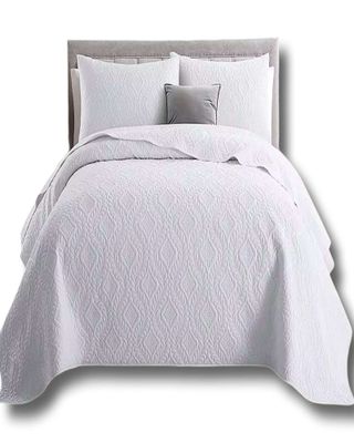 Imagen 1 del producto CUBRECAMA ELEGANTE QUILT VERANO 2 PLAZA BLANCO