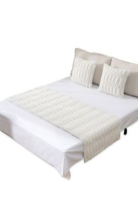 Imagen 2 del producto PIECERA DE CAMA DECORATIVA MODELO BAMBÚ BLANCO