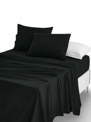 Imagen 2 del producto JUEGO DE SABANAS 210 HILOS DORAL PLAZA Y MEDIA NEGRO