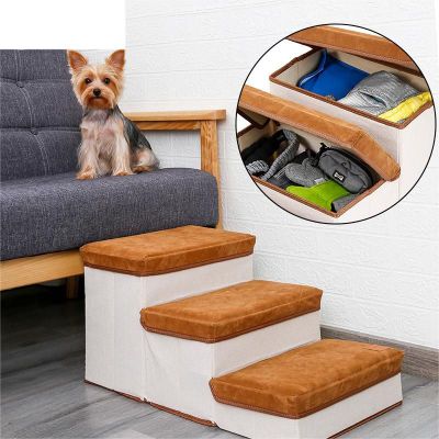 Imagen 2 del producto Escalera Para Perros Y Gatos Con Estantes Guardadores