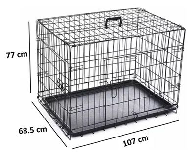 Imagen 2 del producto Canil Para Perros Desarmable 2 Puertas - Jaula Max 80 Kg