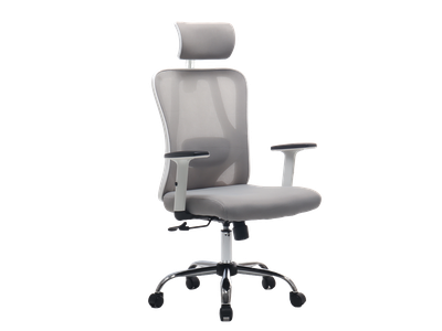 Silla De Oficina Ejecutiva Pro Con Apoya Brazos Ajustables Gris