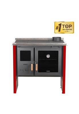 Imagen 2 del producto COCINA LEÑA 2P BOSCA HESTIA 90 ROJO