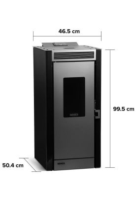 Imagen 2 del producto CALEFACTOR BOSCA A PELLET HERA NEGRO BV