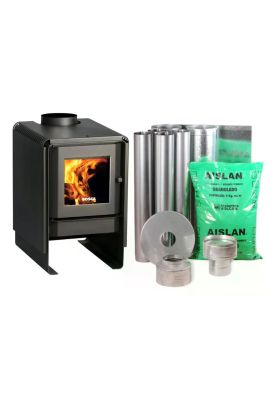 PACK BOSCA ESTUFA A LEÑA ECO 360 + KIT DE INSTALACIÓN