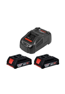 Kit Bosch 1 Cargador Gal 1880 Cv + 2 Baterias Gba 18v 4.0ah
