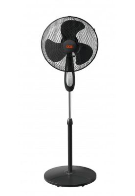 Ventilador Oca Pedestal 16"" Negro Con control Remoto