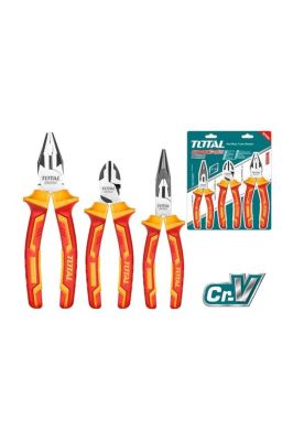 JGO ALICATES AISLADOS TOTAL 3 PZAS UNIVERSAL, PUNTA Y CORTANTE