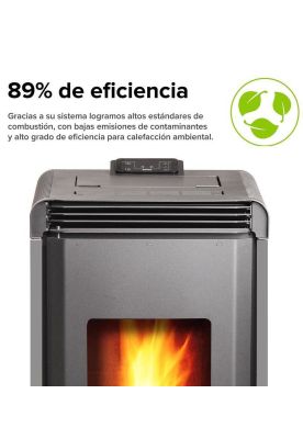 Imagen 2 del producto CALEFACTOR BOSCA A PELLET HERA CHARCOAL