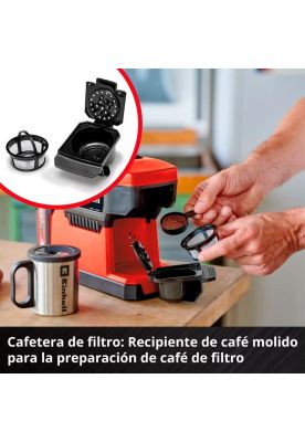 Imagen 2 del producto CAFETERA EINHELL TE-CF 18V S/B-C 4609990