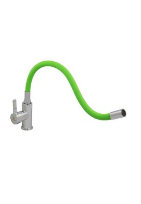 Imagen 2 del producto LLAVE MONOMANDO TAUMM LAVAPLATO CUELLO FLEXIBLE VERDE