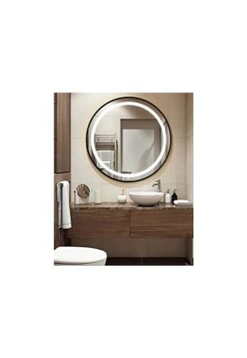 Imagen 2 del producto ESPEJO CIRCULAR TAUMM 60CM 3 LUCES LED BORDE NEGRO