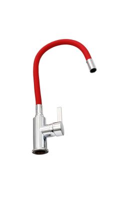 Imagen 2 del producto LLAVE MONOMANDO TAUMM LAVAPLATO CUELLO FLEXIBLE ROJO