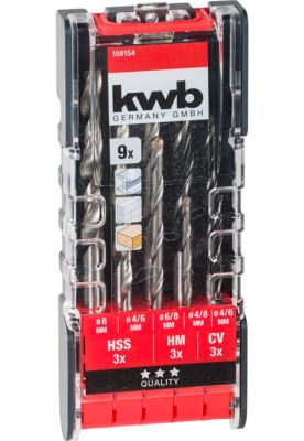 SET BROCA COMBINADA KWB 9 PIEZAS