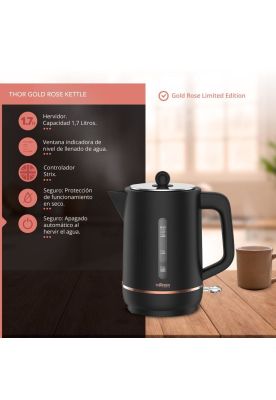 Imagen 2 del producto HERVIDOR THORBEN GOLD ROSE KETTLE 1.7LT 2200W