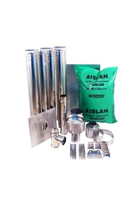 Imagen 1 del producto KIT INSTAL HORIZ PELLET 80MMX4MTS BOSCA 102010011