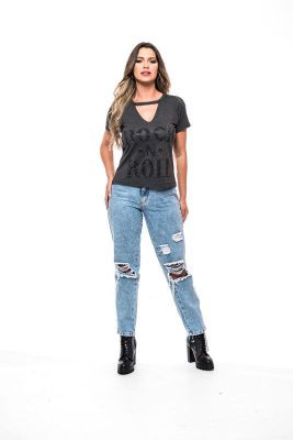 Imagen 2 del producto Pack 2 Poleras, Manga Corta y Choker Rock Caviar 19