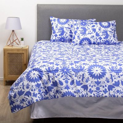 Imagen 2 del producto COMBO 41 PLUMON MEXICO REVERSIBLE AZUL 2 PLAZAS