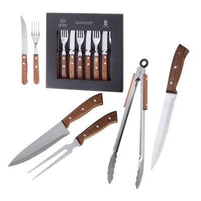 Imagen 1 del producto Set Parrilla 12 Piezas Acero Inoxidable Arthome PAR33