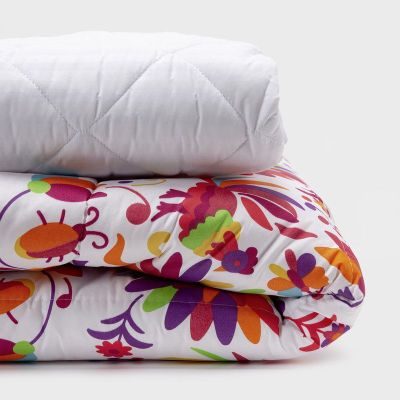 COMBO 7 PLUMON MEXICO REVERSIBLE ROJO 1.5 PLAZAS