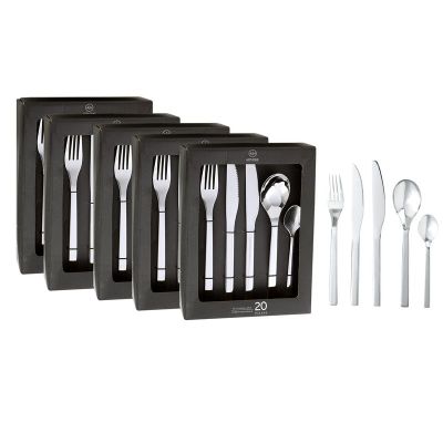 Set Cuchilleria 100 Piezas Acero Inoxidable Arthome CUC04