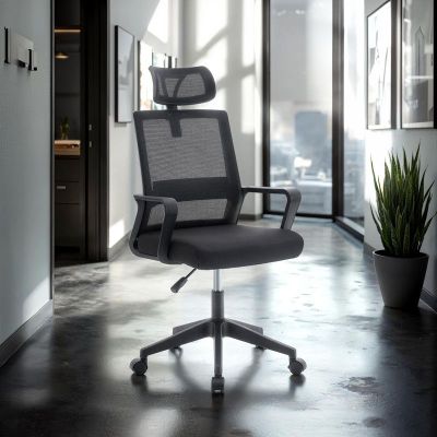 Imagen 2 del producto SILLA DE OFICINA EJECUTIVA ROMA ERGONOMICA COLOR NEGRO BM-695