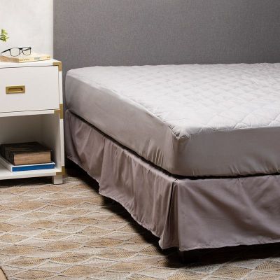 Imagen 2 del producto Cubrecolchon + Faldon Gris Arthome 2 Plazas