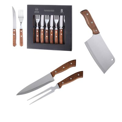 Set Parrilla11 Piezas Acero Inoxidable Arthome PAR11