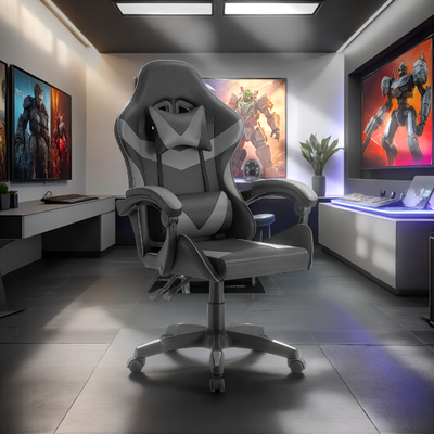 Imagen 2 del producto SILLA GAMER PRO SEUL ERGONOMICA RECLINABLE COLOR GRIS BMG-17G