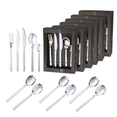 Set Cuchilleria 186 Piezas Acero Inoxidable Arthome CUC24