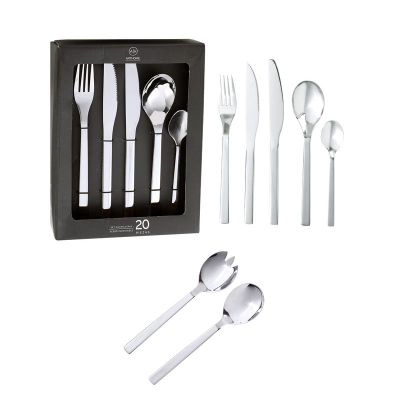 Set Cuchilleria 22 Piezas Acero Inoxidable Arthome CUC06