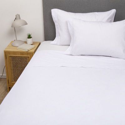 Imagen 2 del producto PACK 2 SABANAS ARTHOME BLANCA + CELESTE 1,5 PLAZAS