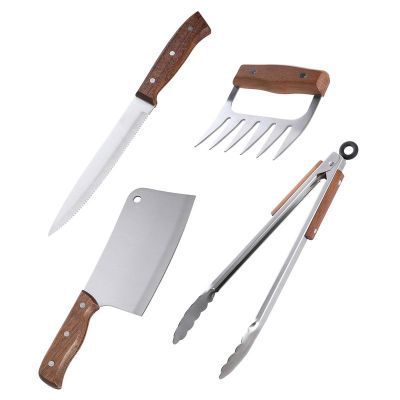 Set Parrilla 4 Piezas Acero Inoxidable Arthome PAR55