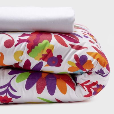 COMBO 1 PLUMON MEXICO REVERSIBLE ROJO 1.5 PLAZAS