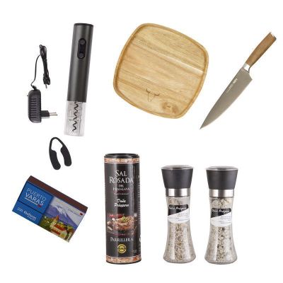 Set Parrillero 210 WAYU + Mix Sales Gourmet 7 Piezas