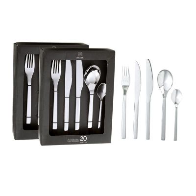 Set Cuchilleria 40 Piezas Acero Inoxidable Arthome CUC01