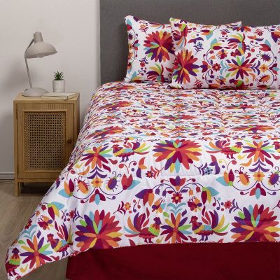 Imagen 2 del producto COMBO 12 PLUMON MEXICO REVERSIBLE ROJO 1.5 PLAZAS