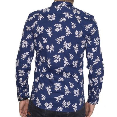 Imagen 2 del producto CAMISA HAWAIANA DIABOLO SLIM FIT MANGA LARGA AZUL