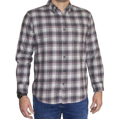 CAMISA  LEÑADOR ST JOHN'S BAY MANGA LARGA GRIS