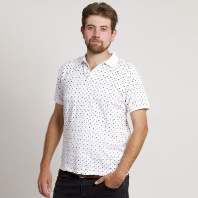 Imagen 2 del producto POLERA HOMBRE MC CUELLO POLO BLANCA/ANCLA