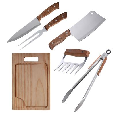 Set Parrilla 6 Piezas Acero Inoxidable Arthome PAR45