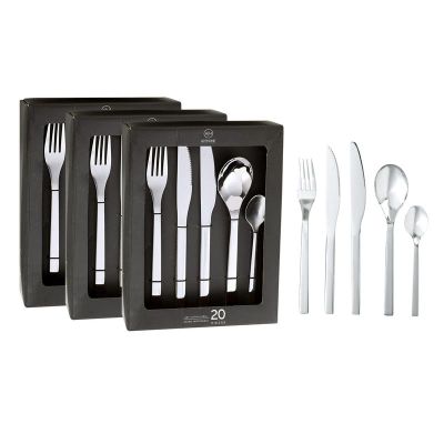 Set Cuchilleria 60 Piezas Acero Inoxidable Arthome CUC02