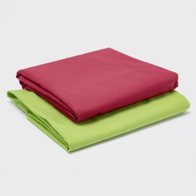 PACK 2 SABANAS ARTHOME VERDE + ROJO 1 PLAZA