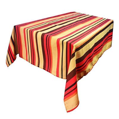 Imagen 2 del producto Mantel Cuadrado rayas rojas 150 cm x 150 cm