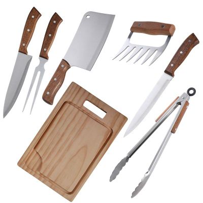 Set Parrilla 7 Piezas Acero Inoxidable Arthome PAR48