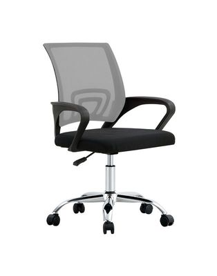 SILLA DE OFICINA EJECUTIVA NUEVA YORK ERGONOMICA RESPALDO MALLA GRIS BM-520MG