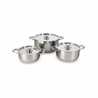 BATERIA DE COCINA WENS 6 PIEZAS ACERO INOXIDABLE