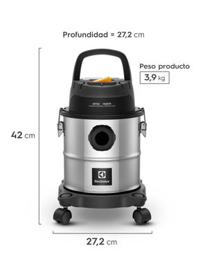Imagen 2 del producto Aspiradora de agua y polvo Electrolux GT12I Acero Inoxidable